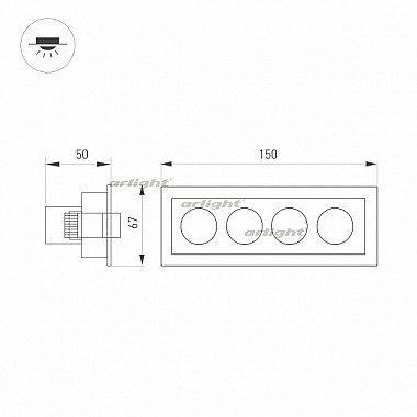 Точечный светильник ORIENT 032229