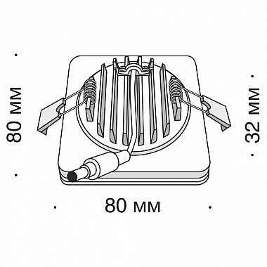 Точечный светильник Phanton DL2001-L7B