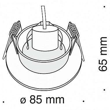 Точечный светильник Slim DL027-2-01W