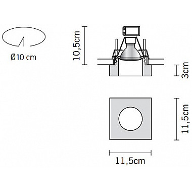 Точечный светильник Faretti D27F1135