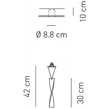 Точечный светильник Aura FAAURA30RSCR12V