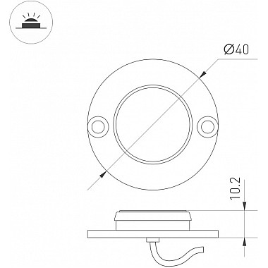 Точечный светильник DECK 051799