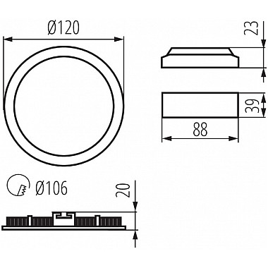 Точечный светильник ROUNDA 33562