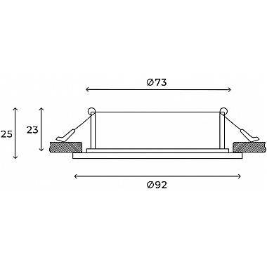 Точечный светильник Eclipse HSBL_0110