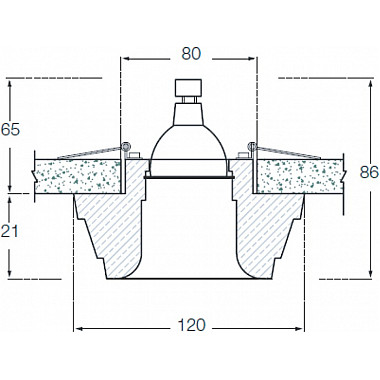 Точечный светильник Decoro DL209G/1