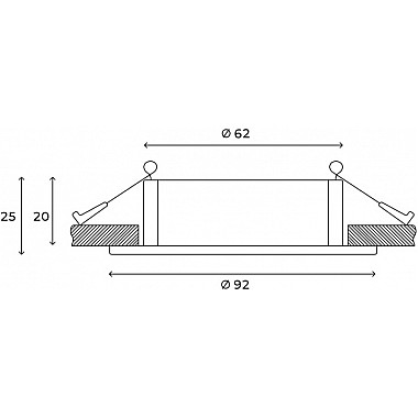 Точечный светильник Solis HSBL_0113