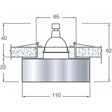 Точечный светильник Downlight DL032
