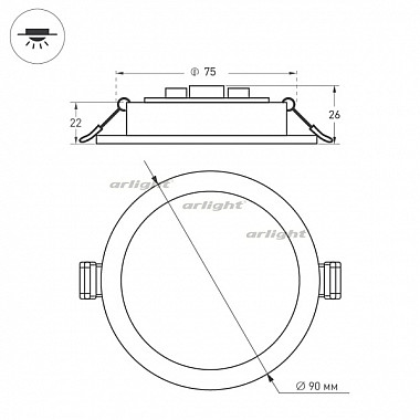 Точечный светильник DL BACKLIGHT 021432