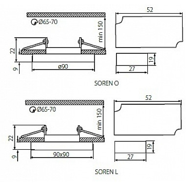 Точечный светильник SOREN 24414