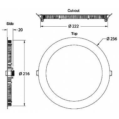 Точечный светильник LED Panel 565095