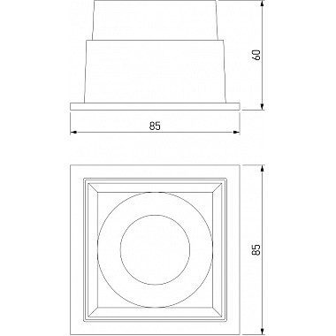 Точечный светильник Quadro 25085/LED
