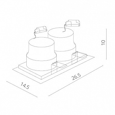 Точечный светильник Privato A7018PL-2WH