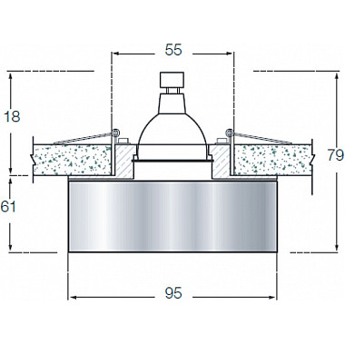 Точечный светильник Downlight DL034C-Black