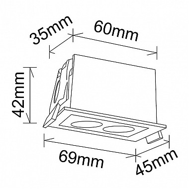 Точечный светильник Blau 9129