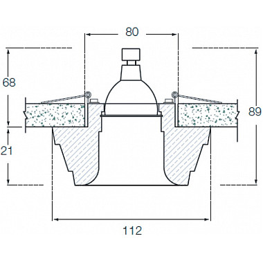 Точечный светильник Decoro DL204G/2