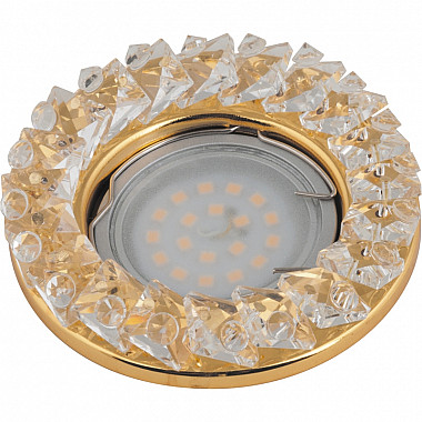 Точечный светильник Peonia DLS-P121 GU5.3 GOLD/CLEAR