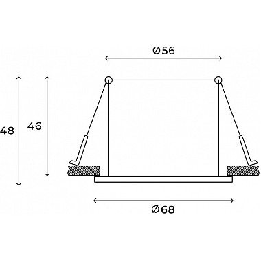 Точечный светильник Verdal HSBL_0101