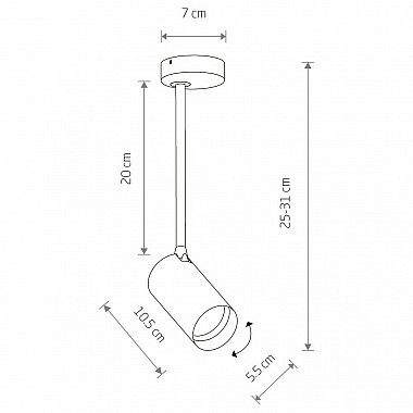 Спот Nowodvorski Mono Long S 7731