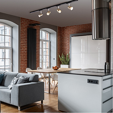 Трековая система в сборе Leonardo 20076/4 хром / античная бронза