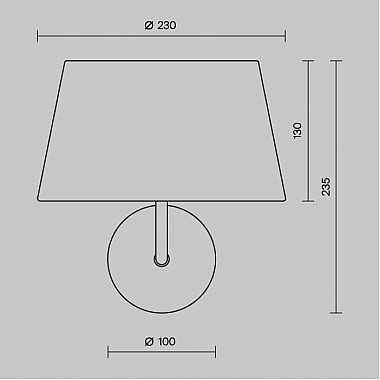 Бра Modesto MOD360WL-01B
