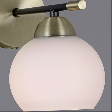 Бра IL0638-1WSQ-24 AB BK LIBRA