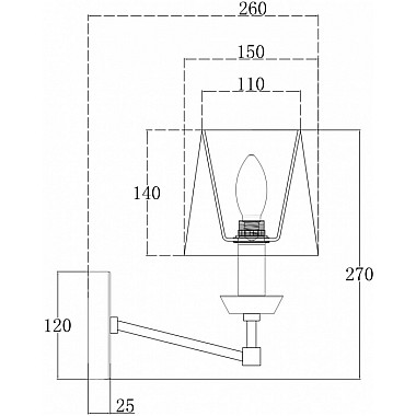 Бра Beira MOD064WL-01N