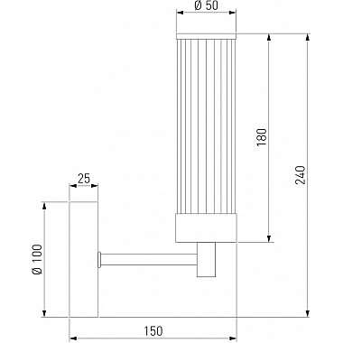 Бра Oriens 60166/1 латунь