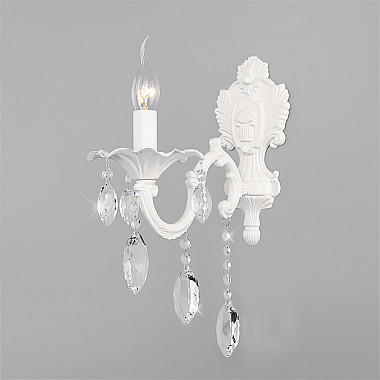 Бра Veletta 10108/1 белый/прозрачный хрусталь Strotskis