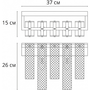 Бра Denebola A4074AP-2CC