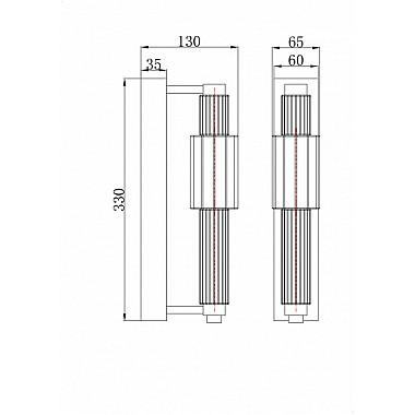 Бра Verticale MOD308WL-L9GN3K