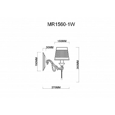 Бра Dana MR1560-1W
