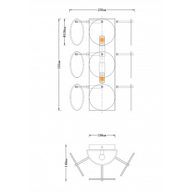 Бра Moderli Komo V7081-2W