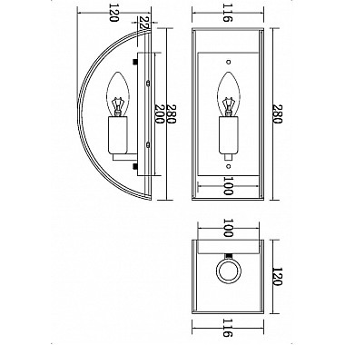 Бра Ripple MOD096WL-01G