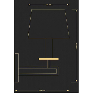 Бра Amira  AMI-K-1(BN/A)