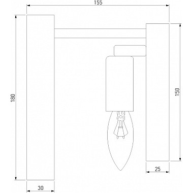Бра Flamel 373/1 золото