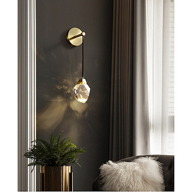 Бра Crystal rock II 9701W brass