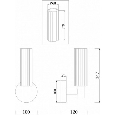 Бра Ambra FR5167WL-01BS