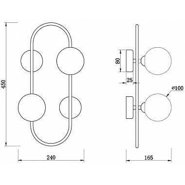 Бра Inversion FR5233WL-02BS