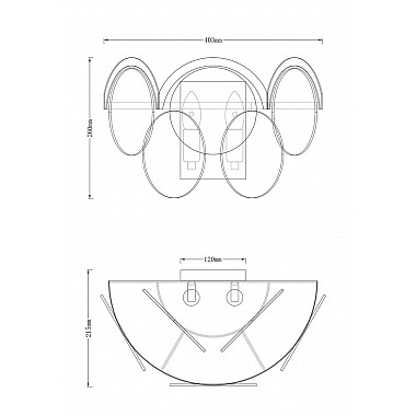 Бра Moderli Komo V7083-2W