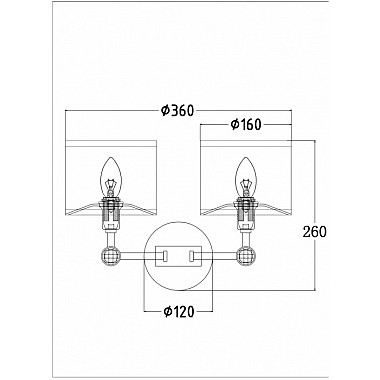 Бра Alloro MOD088WL-02BS