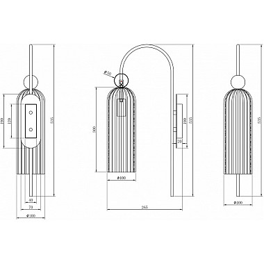 Бра Antic MOD302WL-01CG