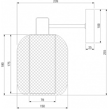 Бра Voile 30191/1 черный
