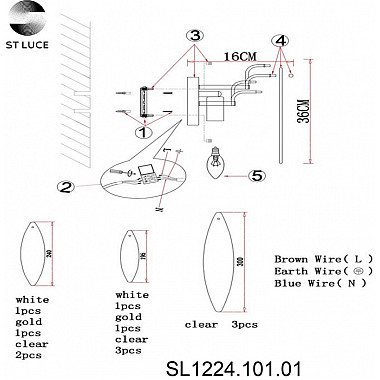 Бра Lastra SL1224.101.02