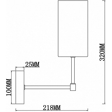 Бра Agnes FR5184WL-01BS