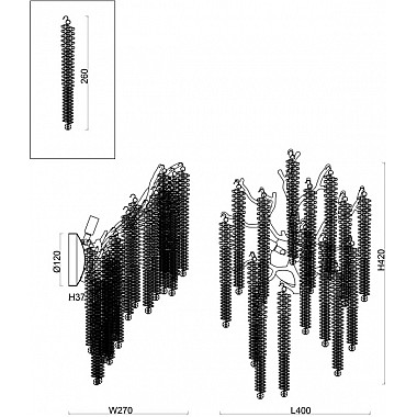Бра Mineral FR1010WL-03G