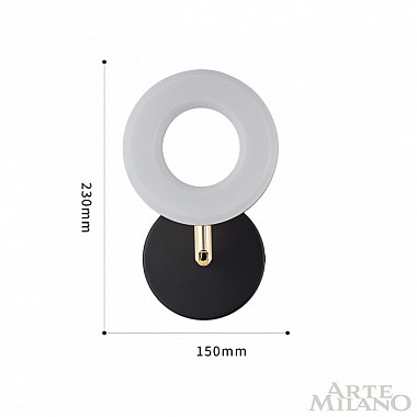 Бра 271399/1B BK/GD