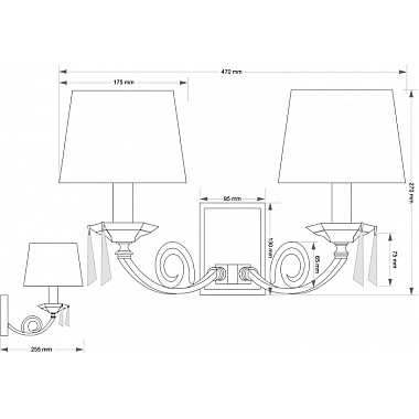 Бра Monza MON-K-2(P/A)