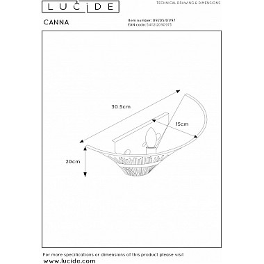 Бра Canna 09205/01/97