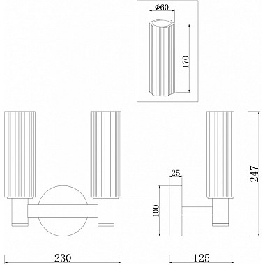 Бра Ambra FR5167WL-02BS