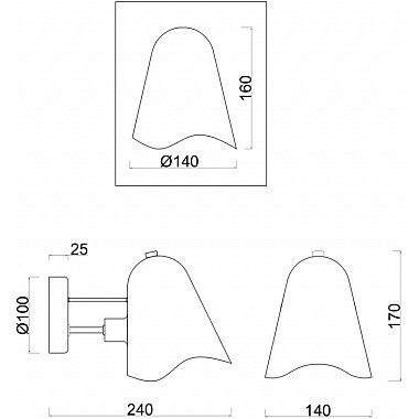 Бра Manon FR5037WL-01S
